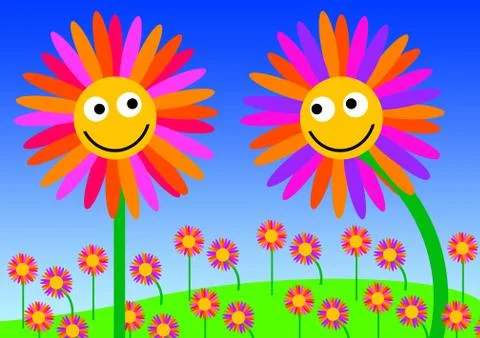 Flower love Stock Illustration