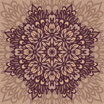 Flower Mandala. Abstract background. Stock Illustration