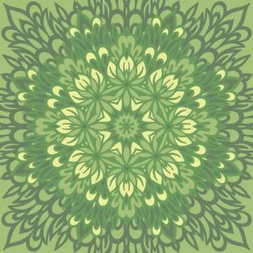 Flower Mandala. Abstract background. Stock Illustration