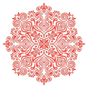 Flower Mandala. Abstract element for design Stock Illustration