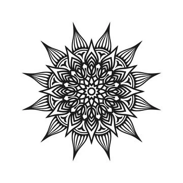 Flower Mandala background design vector illustration Stock Illustration