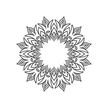 Flower Mandala background design vector illustration Stock Illustration