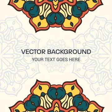 Flower mandala background Stock Illustration