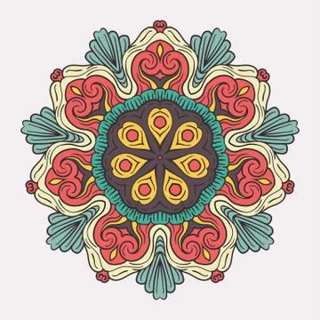 Flower Mandala Background Ilustración de archivo