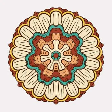 Flower Mandala Background Ilustración de archivo