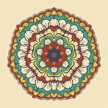 Flower Mandala Background Ilustración de archivo