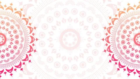 Flower mandala background template. Gradient pattern for design, textile Illustrazione stock