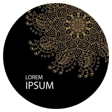 Flower Mandala. decorative elements. Coloring book page Stock Illustration