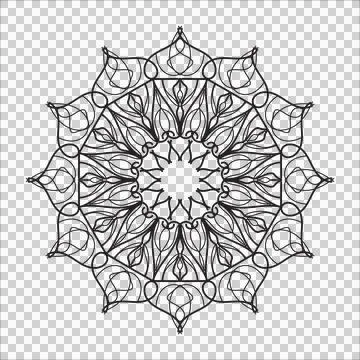 Flower Mandala 스톡 일러스트