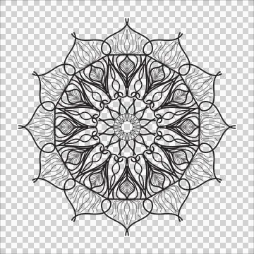 Flower Mandala Stock Illustration