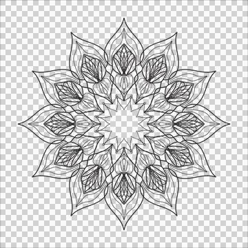 Flower Mandala Stock Illustration