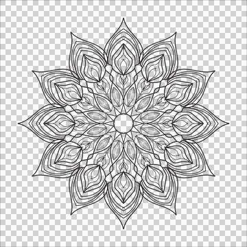 Flower mandala Stock Illustration