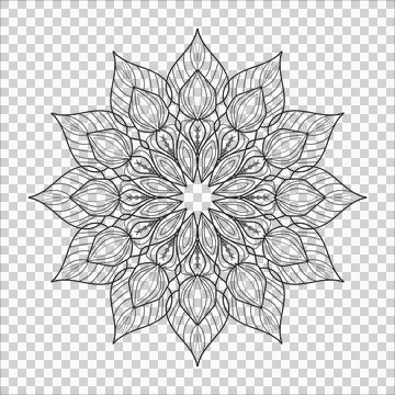 Flower mandala Stock Illustration