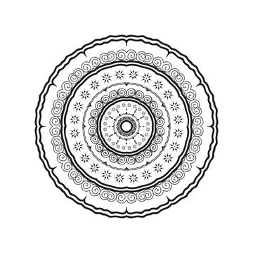 Flower mandala vector designs. Mandala art background Illustrazione stock