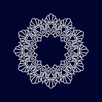 Flower mandala vector designs. Mandala art background Stock Illustration