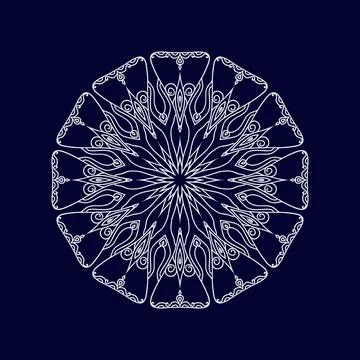 Flower mandala vector designs. Mandala art background Stock Illustration