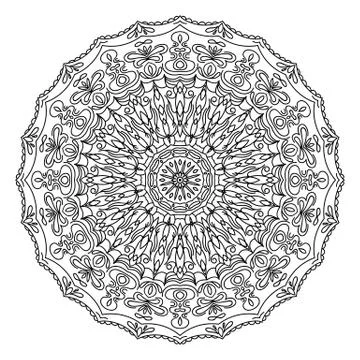 Flower Mandala. Vector Stock Illustration