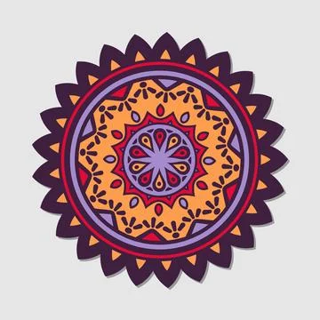 Flower mandala vector Stock Illustration