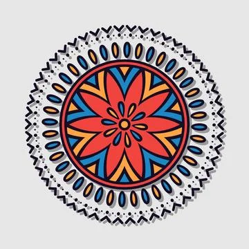Flower mandala vector Stock Illustration