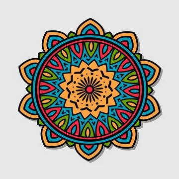 Flower mandala vector Stock Illustration