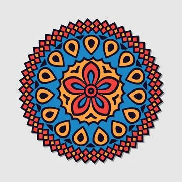 Flower mandala vector Illustrazione stock