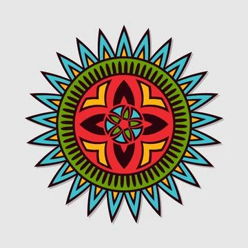 Flower mandala vector Stock Illustration