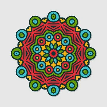 Flower mandala vector Stock Illustration