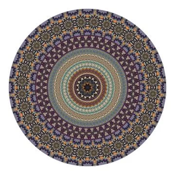 Flower mandala. Vintage decorative elements. Stock Illustration