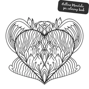 Flower Mandala. Vintage decorative elements. Oriental pattern, vector illustr 스톡 일러스트