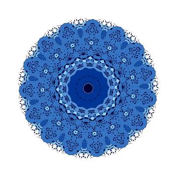 Flower Mandalas. Vintage decorative elements Stock Illustration