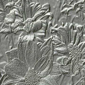 Flower metal relief generated texture Stock Illustration