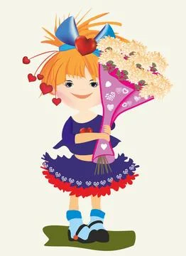 Flower for mom Illustrazione stock