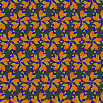 Flower mosaic Stock Illustration