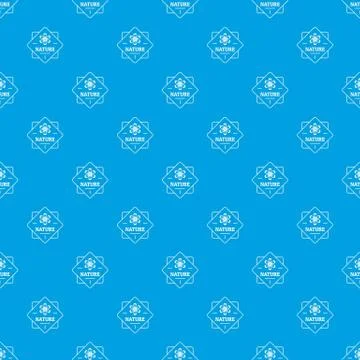 Flower nature pattern vector seamless blue Illustrazione stock