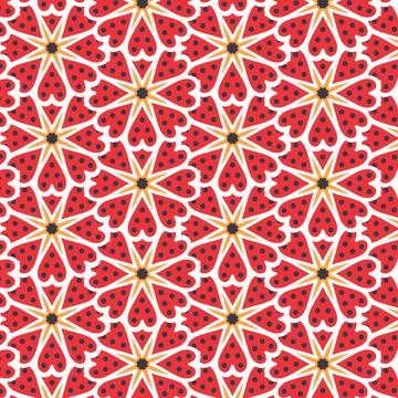 Flower Nature Yellow Orange Pattern Background Stock Illustration