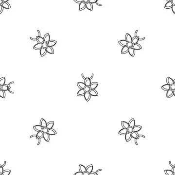 Flower necklace pattern seamless Stock Illustration