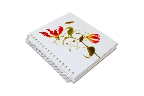 Flower notebook Stock Photos