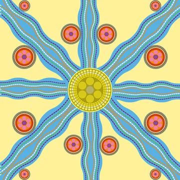 Flower ornament Stock Illustration