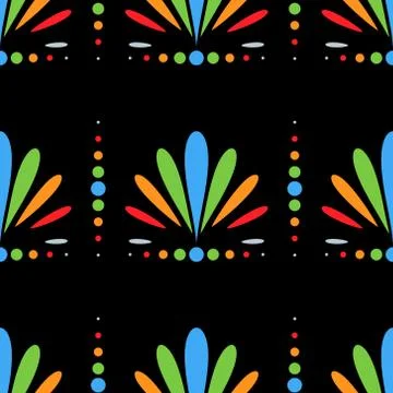 Flower ornament pattern vector tile Stock Illustration