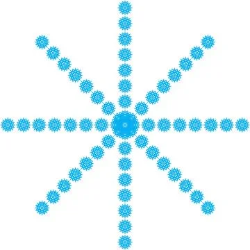 Flower Ornament With Symmetrical Pattern Intricate Floral Geometry Mandala For D Stock Illustration