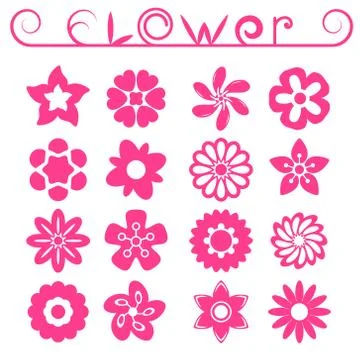 Flower ornaments set Иллюстрация