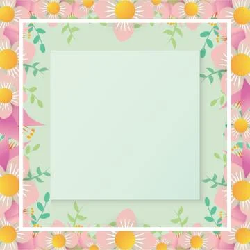 Flower paper cut  vector image for women day content. Stock Illustration