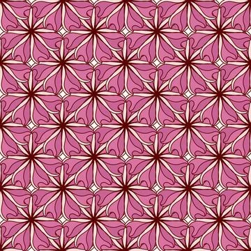 Flower pattern background in abstract style for different type of design Stock Illustration