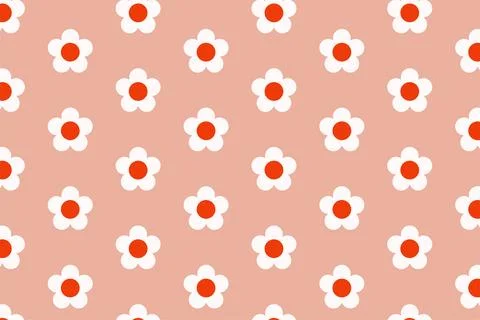 Flower Pattern Background. Floral spring banner, hand drawn thin line flowers Stockillustratie
