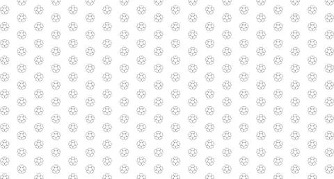 Flower Pattern Background. Floral spring banner, hand drawn with line banner Illustrazione stock