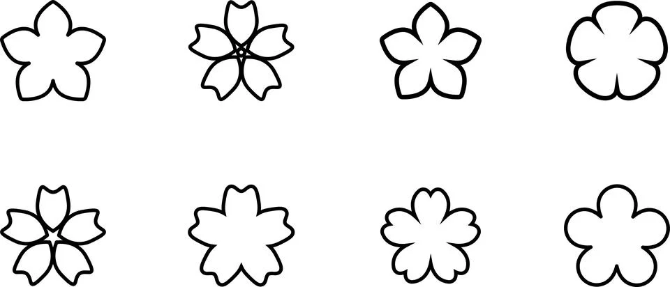 Flower Pattern Background. Floral spring banner, hand drawn with line banner Stock Illustration