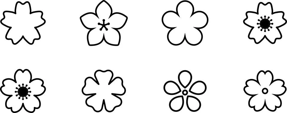 Flower Pattern Background. Floral spring banner, hand drawn with line banner 库存插图