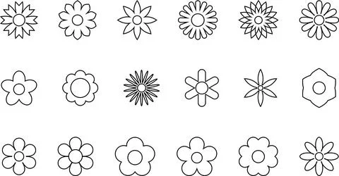 Flower Pattern Background. Floral spring banner, hand drawn with line banner Illustrazione stock