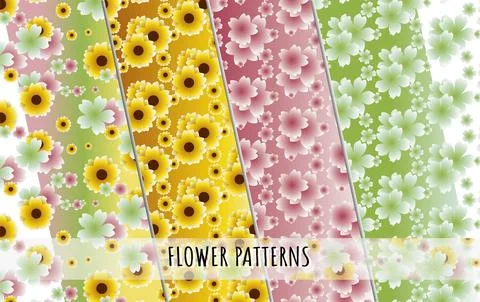 Flower pattern background Stock Illustration