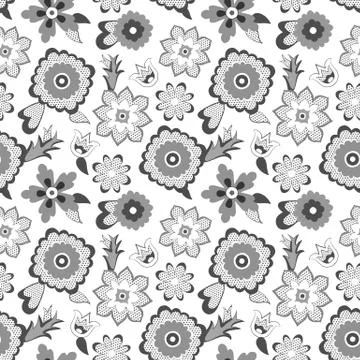 Flower pattern background. Vector illustration. Stock Illustration